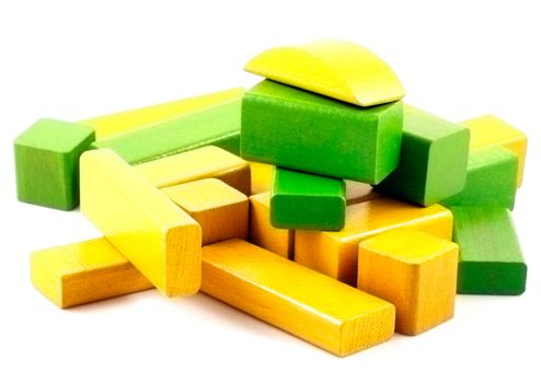 Wooden building blocks