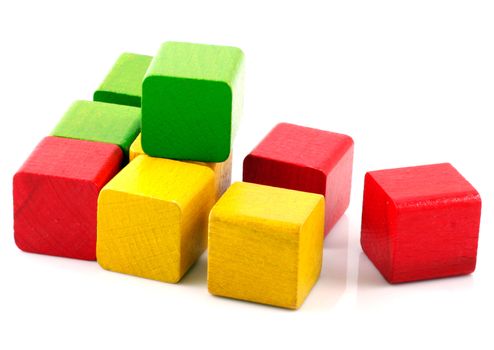 Wooden building blocks