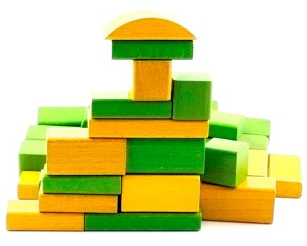 Wooden building blocks