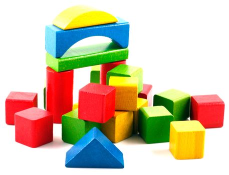 Wooden building blocks