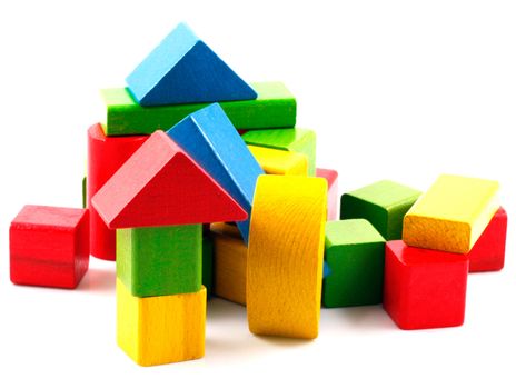 Wooden building blocks