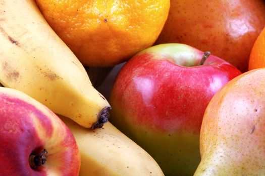 Colorful fresh group of fruits