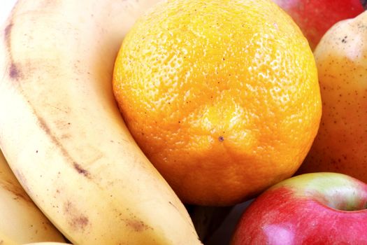 Colorful fresh group of fruits