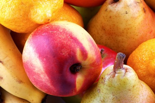 Colorful fresh group of fruits