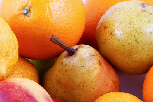 Colorful fresh group of fruits