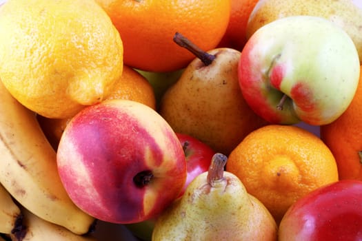 Colorful fresh group of fruits