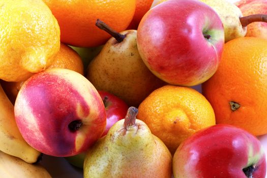 Colorful fresh group of fruits