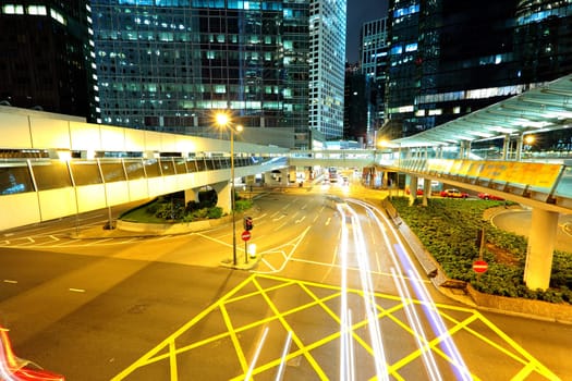 modern urban city at night