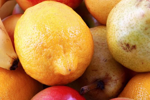 Colorful fresh group of fruits
