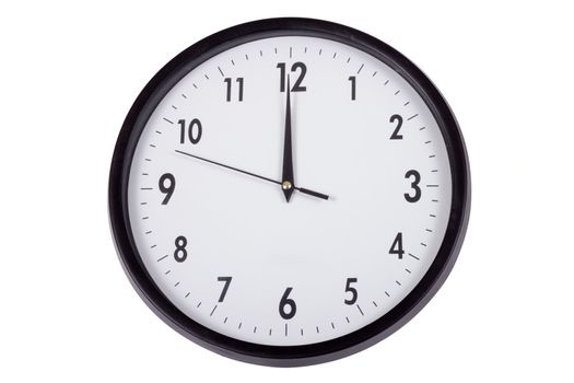 Wall clock, photo on the white background