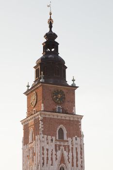 Town Hall Tower in Kraków, Poland s one of the main focal points of the Main Market Square in the Old Town district of Kraków.