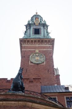 The Gothic Wawel Castle in Cracow in Poland was built at the behest of Casimir III the Great