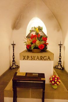 The tomb of Piotr Skarga in church of Saints Peter and Paul in Kraków