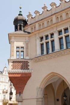 Renaissance Sukiennice (Cloth Hall, Drapers' Hall) in Kraków, Poland, is one of the city's most recognizable icons.