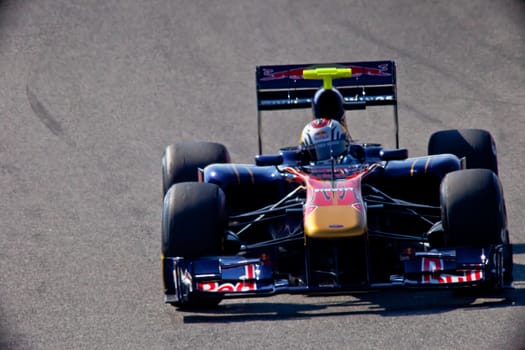 JEREZ DE LA FRONTERA, SPAIN - FEB 11: Jaime
Alguersuari of Toro Rosso F1 races on training session on February 11 , 2011, in Jerez de la Frontera , Spain