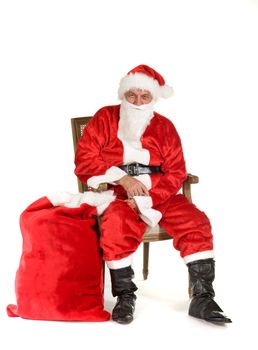 Santa Claus, photo on the white background 