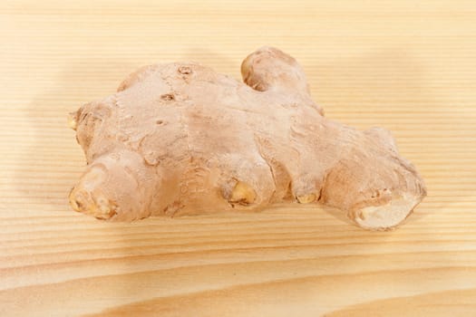 ginger root on a wooden table