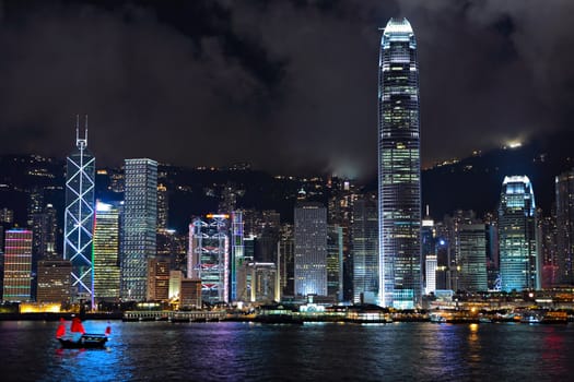 Hong Kong at night