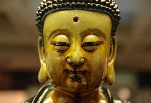 buddha head close up