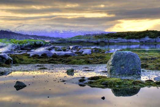 Norwegian coastal landscape