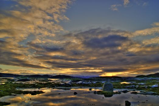 Norwegian coastal landscape