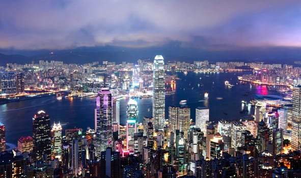 Hong Kong at night