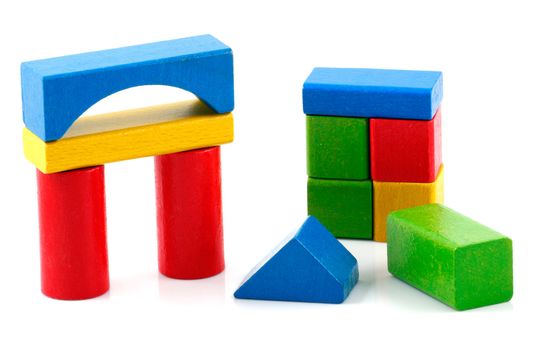 Wooden building blocks