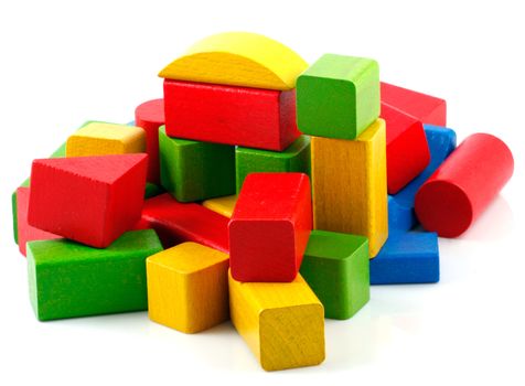 Wooden building blocks