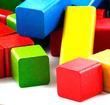Wooden building blocks