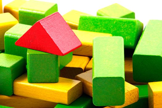 Wooden building blocks