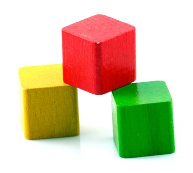 Wooden building blocks