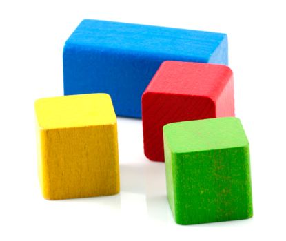 Wooden building blocks