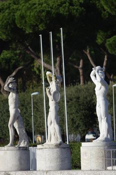 Italy, architecture, cities, bronze, marble, sports, Rome, famous, landmark, liberty, monument, memorial, carlo sarnacchioli, tourism, town, travel, urban, sculpture, detail, beauty, details, art, art , sports,