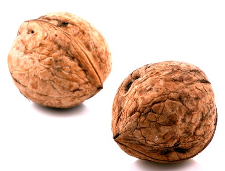 Walnuts in closeup