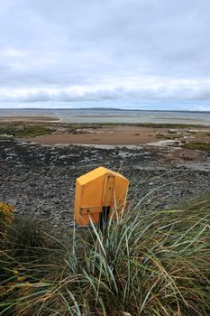 a lifebuoy on the beach in beale county kerry ireland