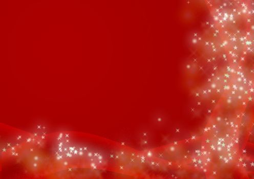 Celebratory red background. Details bright glow fires and effective abstract bends