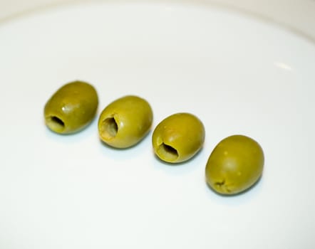 macro shot fruits on a white dish