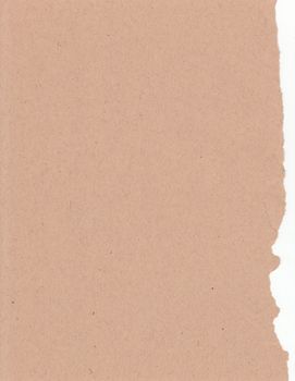 Recycled paper empty ripped material grunge design element card grainy grained flat brown