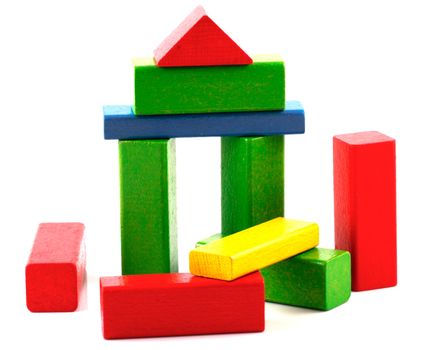 Wooden building blocks