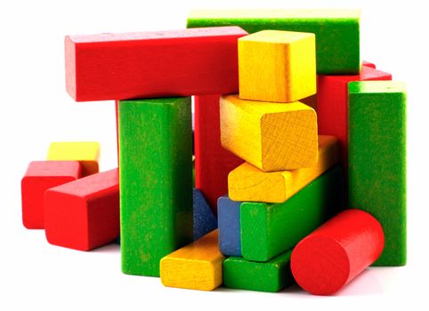 Wooden building blocks