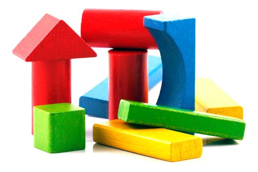 Wooden building blocks