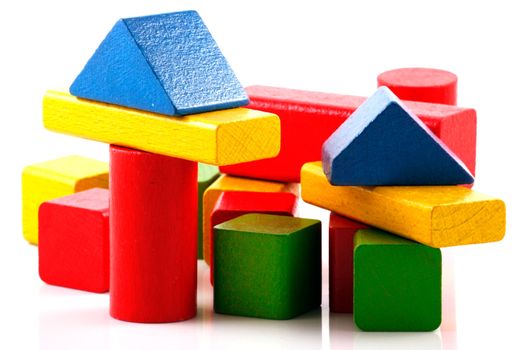 Wooden building blocks