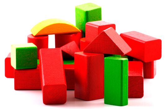 Wooden building blocks