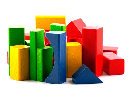 Wooden building blocks