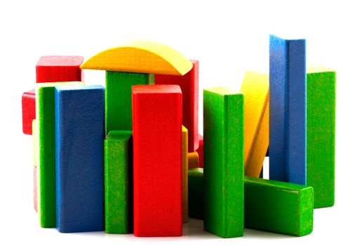 Wooden building blocks