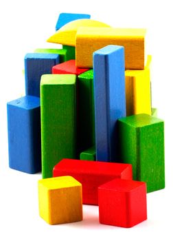 Wooden building blocks