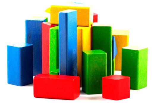 Wooden building blocks