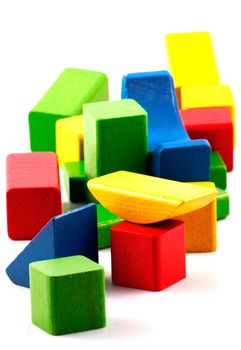 Wooden building blocks