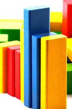 Wooden building blocks