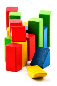 Wooden building blocks